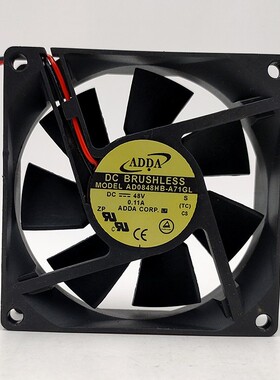 ADDA AD0848HB-A71GL 48V0.11A 8CM电梯变频器控制柜射频激光风扇