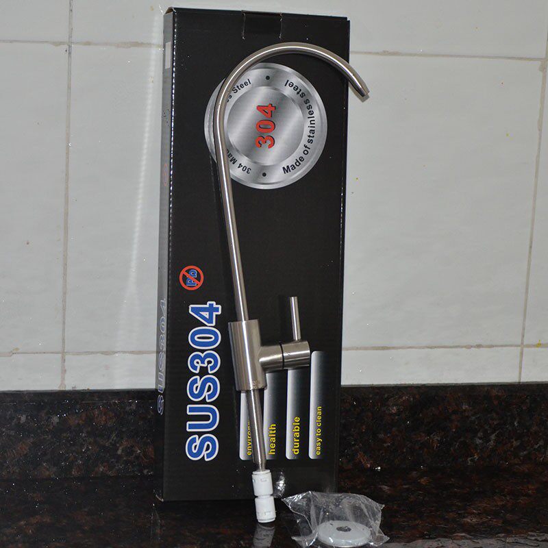 304不锈钢螺杆加长水龙头家用净水器通用型直饮龙头豪华美式龙头