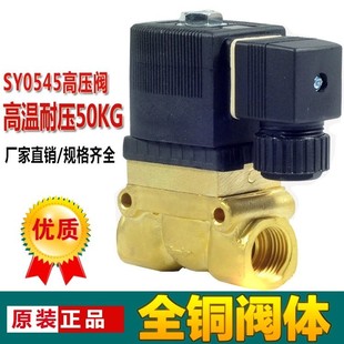 4分高压电磁阀 2分 24V SY5404 12V 220V 50KG气阀 5MPA 3分