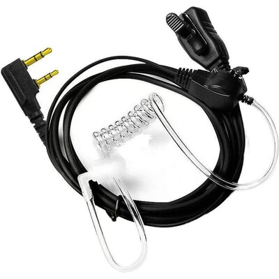 扬帆插卡对讲机耳机线耳麦通用K头M头对讲小型入耳式空气导管耳机