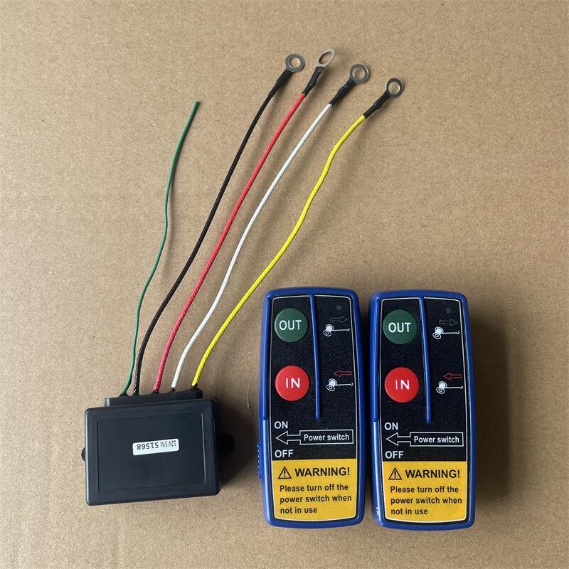 进口电动绞盘配件无线遥控装置12V24V通用专用12000磅无线控制器