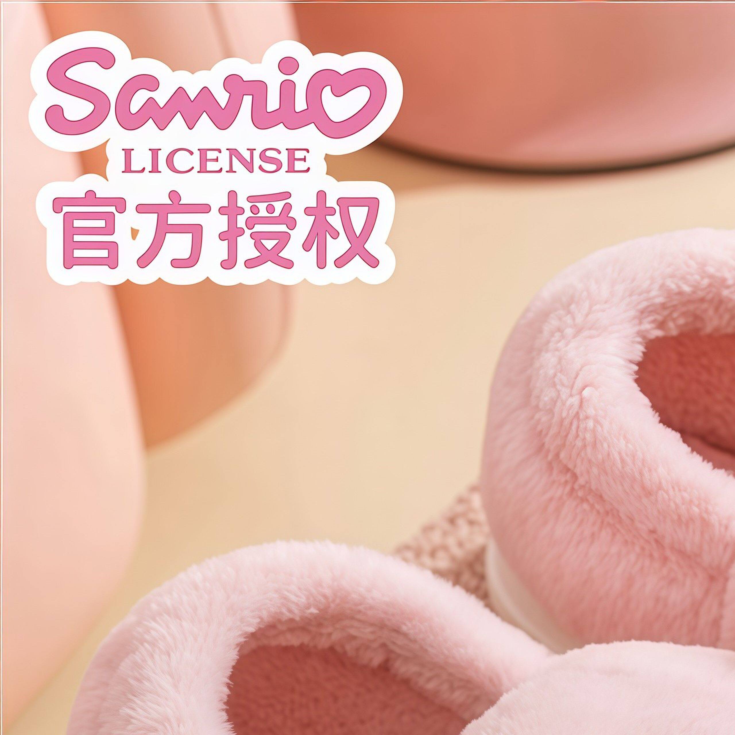 Hello女童棉拖鞋冬季室内可爱公主儿童毛拖鞋女款家居保暖毛棉鞋