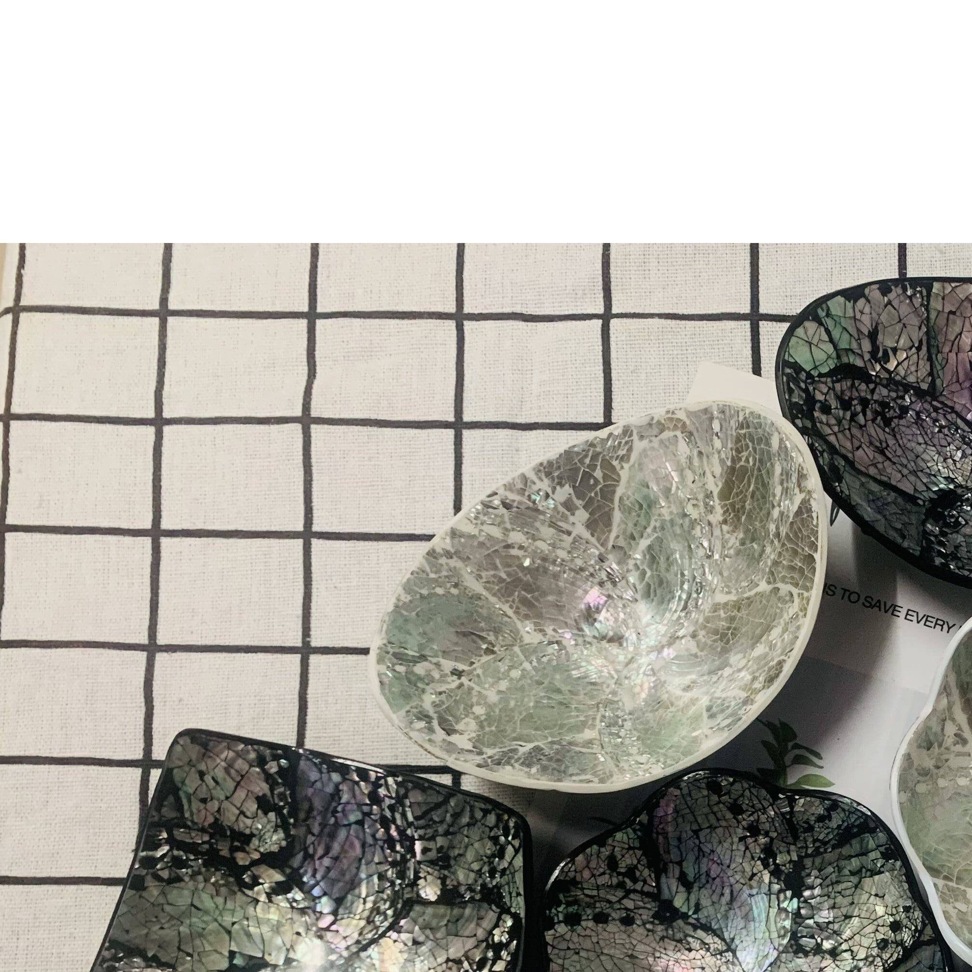 印尼巴厘岛伴手礼手信 珍珠贝壳皁托钥匙首饰托盘精油皁碟香皁盘