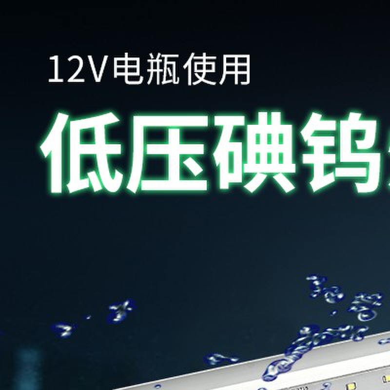 12vled地摊灯夜市摆摊灯船用直流超亮防水36V48伏110V低压碘钨灯