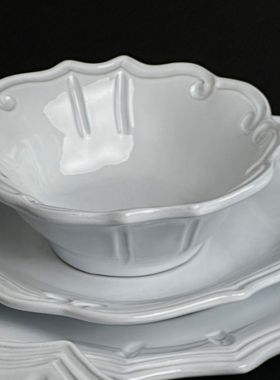 [YURUUI设计师]意大利VBC CASA 复古黑陶巴洛克酸奶碗沙拉盘杯