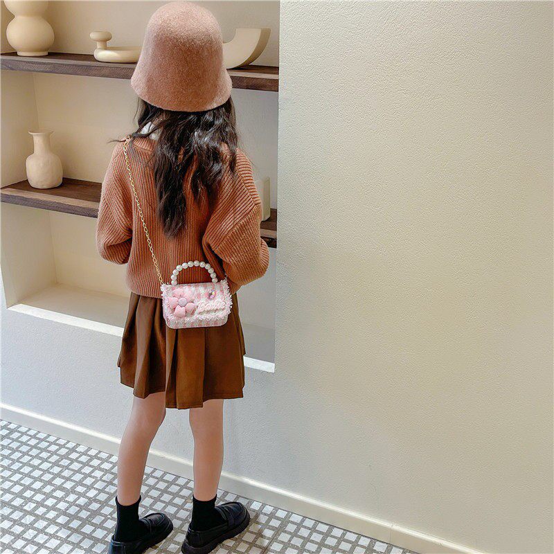 时尚女童凯莉包韩系迷你斜挎包小女孩公主手提包洋派儿童单肩包