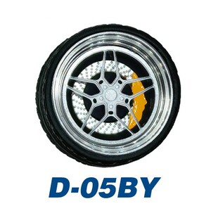 1:64车模改装德芙轮毂 (D系列黄色卡钳) 合金轮毂橡胶轮胎带轴承