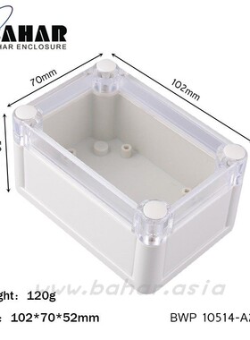 BWP10514巴哈尔壳体102*70*52塑料外壳/IP68防水盒/仪表盒/接线盒