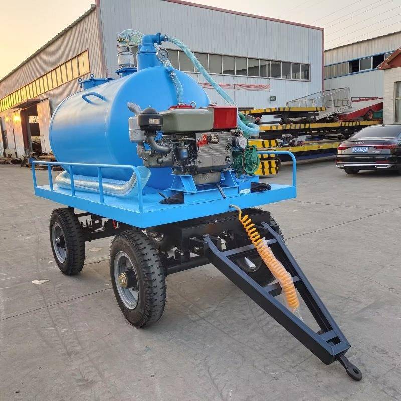 水罐平板运输拖车设计制造吸污灌转运车油罐运输车厂家水箱拖车