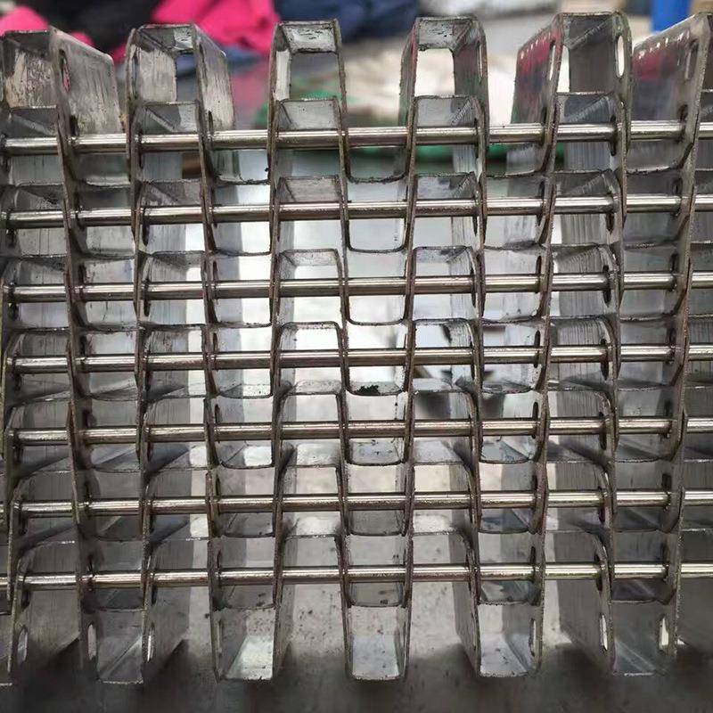 304不锈钢马蹄链网带加工水白菜清理用网带链片式U型马蹄链