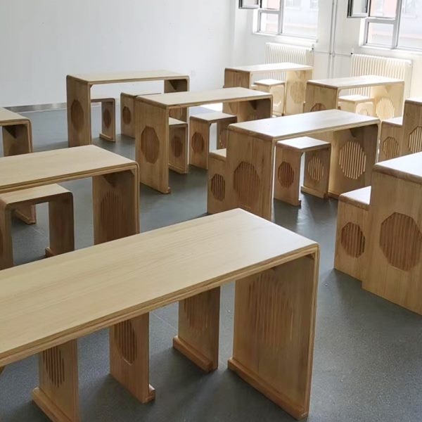 实木书法桌子国学桌中式培训班专用桌茶艺桌围棋桌学生课桌椅组合