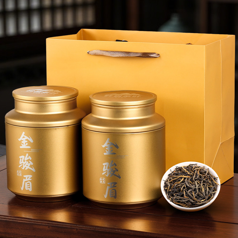 金骏眉红茶茶叶特级浓香型武夷山桐木关花香金俊眉礼盒装500克