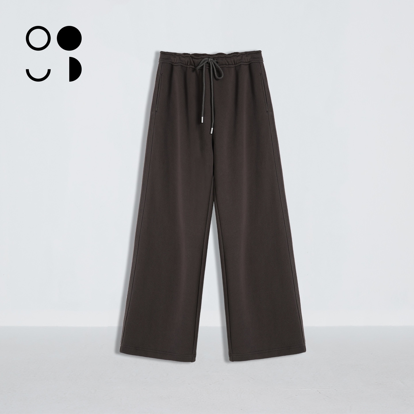 WZWJ/未知未觉纯棉复古松弛抽绳直筒宽松阔腿休闲裤女W544K18322