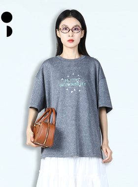 WZWJ/未知未觉2025春装新品T恤W514T19534