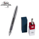 商务高端签字笔 美国FISHER飞梭太空笔 户外耐高温极寒写字笔学生顺滑圆珠笔送礼 BLACK 银钛千年笔 INFBTN