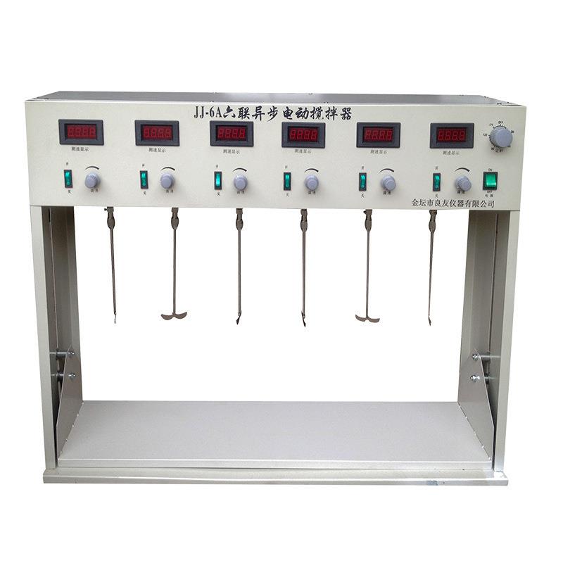 实验室六工位多头数显电动搅拌器厂家JJ-6A六联异步电动搅拌器