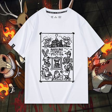 二次元rusty lake 锈湖周边纯棉印花游戏短袖夏季新款潮流圆领T恤