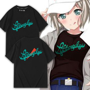 二次元BanG Dream!Afterglow周边青叶摩卡印花短袖夏季休闲潮衣服