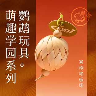 Gugi鹦鹉玩具·咚咚乐球萌趣学园系列单品啃咬解闷颜值鹦鹉鸟磨牙