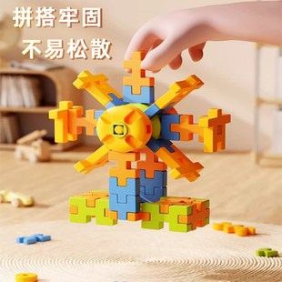 积木乐园儿童拼插积木思维训练大颗粒积木桶宝宝生日礼物软插设计