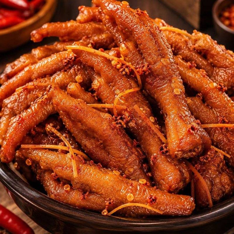 云南佤味麻辣鸡爪苤菜根休闲追剧解馋特色零食小吃2