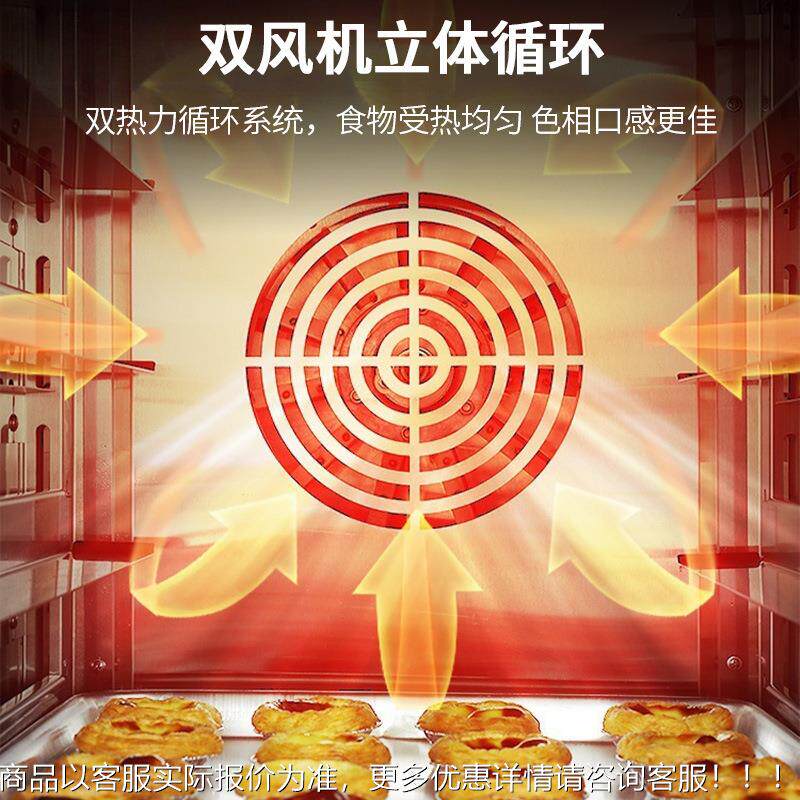 商用多店能热风循环烤箱能喷雾智热风炉酒AOH餐厅蛋糕烘培电烤功