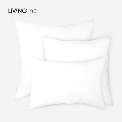 LIVINGinc.抱枕芯白色靠垫靠枕芯正方形腰枕芯长方4550可拆洗