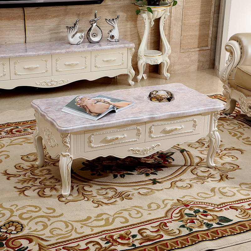 欧式小户型茶几田园实木电话桌简约客厅方桌沙发现代地柜边几角几