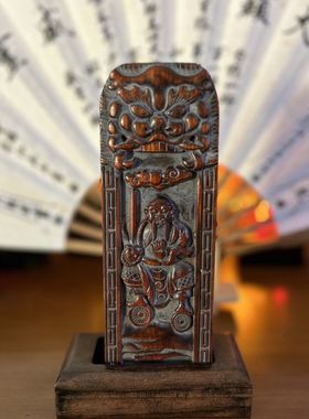 闾山法主公令牌 张圣真君令牌 实木令牌仿老旧款式20x7x3厘米左右