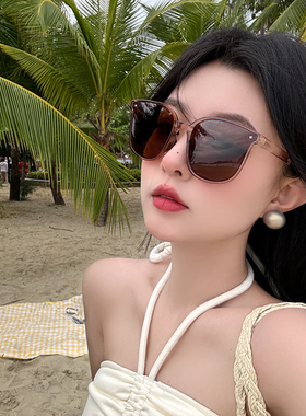 山姆推荐日本可折叠墨镜女2024年新款大脸显瘦夏季遮阳防晒偏光开