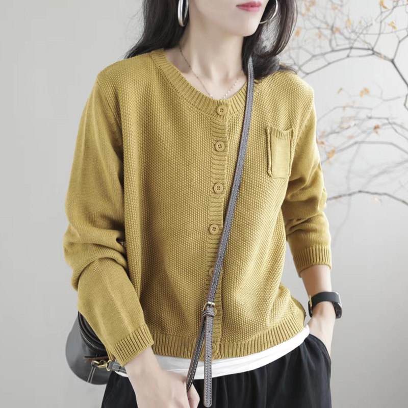 大码女士朗毛衣开衫外套2