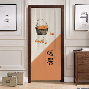 免打孔秋冬棉门帘保温家用防寒隔音隔断帘保暖挡风防风卧室用结婚