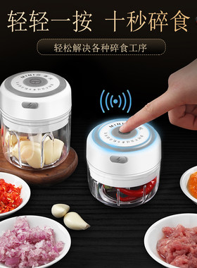 电动蒜泥器姜蒜搅碎机宝宝辅食捣蒜器蒜泥打蒜蓉机迷你小型压蒜器