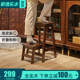 梯凳折叠梯人字梯梯实木餐桌椅两用室内登高楼梯小梯子