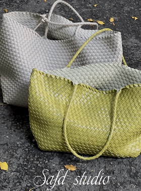 Safd AW25编织托特包百搭编织单肩包