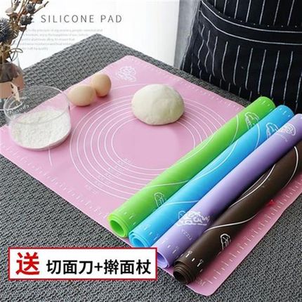 抗菌加厚揉面垫烘焙食品级硅胶垫面板塑料案板不粘和面垫家用擀面