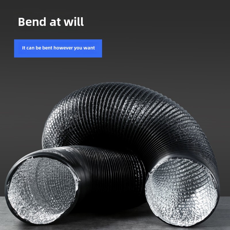 绿岛风pvc覆合双层铝箔伸缩软管75/110/160/200/250排风管排气管