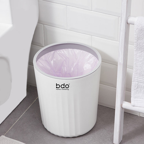 bdo小垃圾桶创意客厅卧室可爱压圈大号韩版卫生间分类收纳桶