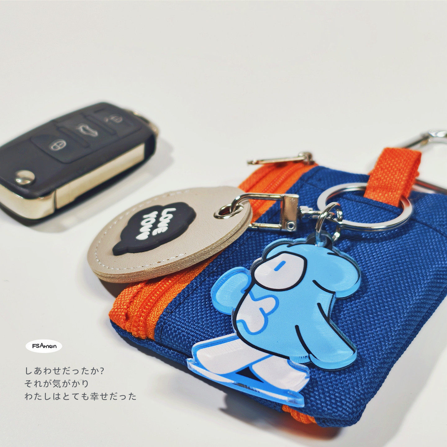 【颂】原创IP微尘公仔进口亚克力挂件双拼拉链零钱多功能卡包拼色,节庆用品/礼品,钥匙扣,淘宝优惠券,粉丝福利购,淘宝优惠卷