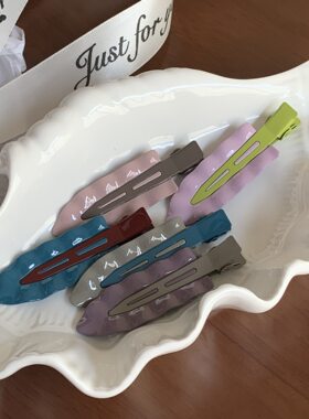 早春新款甜美金属无痕发夹侧边可爱刘海夹女高级感简约鸭嘴夹