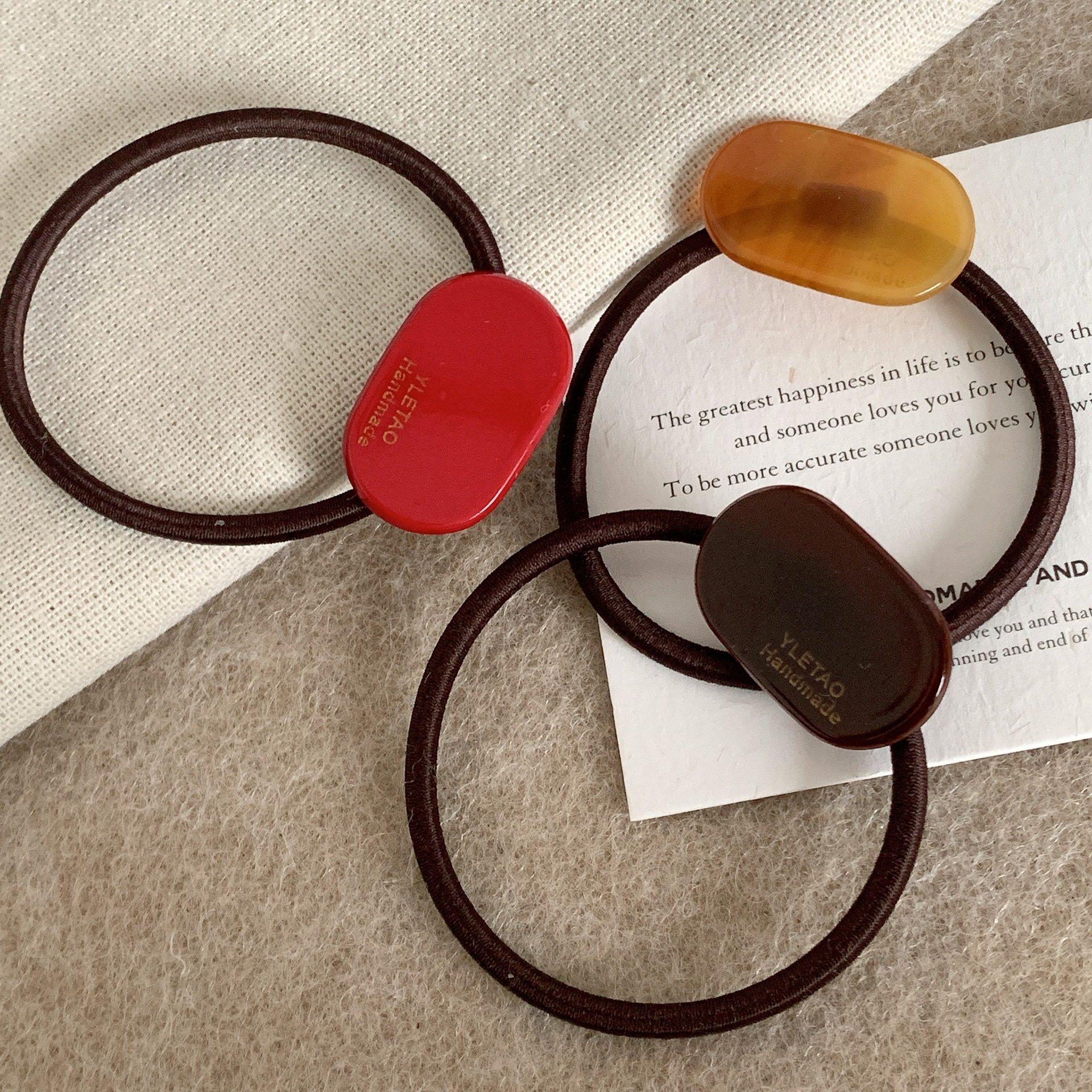 韩版简约椭圆醋酸时尚发绳皮筋扎发高弹力盘发高级感新款女生复古,饰品/流行首饰/时尚饰品新,发饰,淘宝优惠券,粉丝福利购,淘宝优惠卷