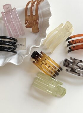 2026新款三齿鸭嘴夹气质韩版夏季盘发发夹实用横夹后脑勺鲨鱼发抓