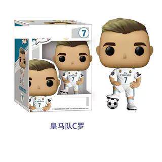 跨境7号足球明星C罗公仔单只盒装蛋糕摆件桌面足球明星混