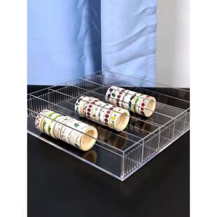 亚克力任意隔断箱橡胶收纳箱文具店桌面多层多功能手册展示架透明