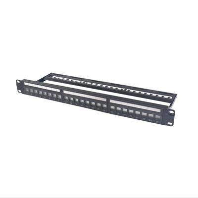 一舟原装24口六类非屏蔽RJ45配线架P197-24A（含模块）