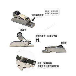 木门吊趟联动防摆轮极窄吊门止摆防晃动按压式弹簧轮移门下摆轮