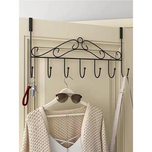 北欧风门后挂钩免打孔无痕挂衣架卧室门背后置物衣帽架卫生间挂架