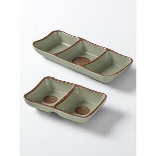 密胺碟双格三格味碟小碟子菜碟料碟蘸碟蘸料调料酱料酱油蘸酱醋碟