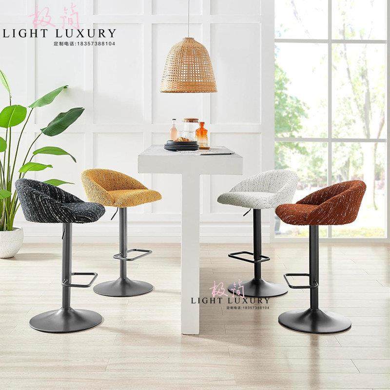 设计师吧台椅升降酒吧椅子意式家用吧台椅现代简约吧凳极简高脚椅,住宅家具,家用高脚椅,淘宝优惠券,粉丝福利购,淘宝优惠卷