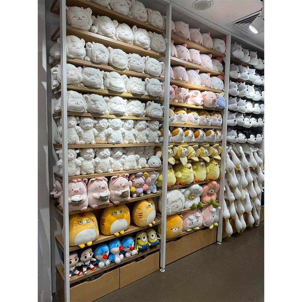 名创玩具货架拖鞋袜子展示架商用超市优品2元店展示柜饰品店货架